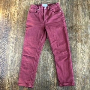 Everlane Edition 1, Cheeky style, red denim